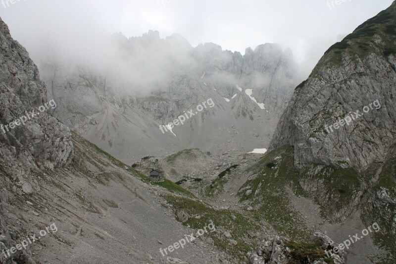 Fog Mountains Wilderkaiser Alpine Kaiser Mountains