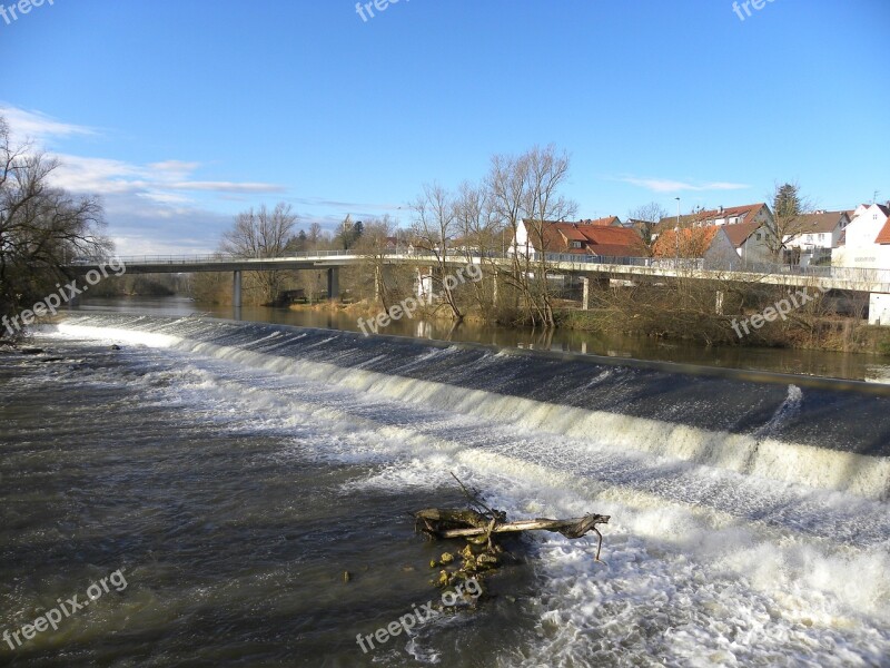 Weir Barrage Danube Rottenacker Free Photos