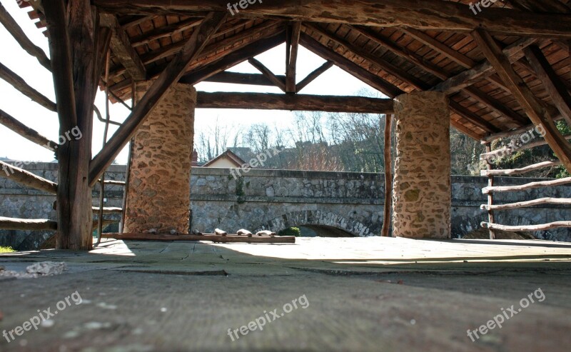 Tannery Wooden Tannery Old French Tannery Tannery Woodwork Rustic Wooden Building