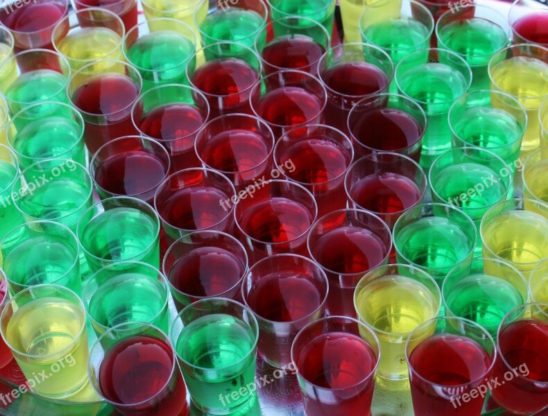 Colorful Glasses Brandy Jelly Shot Glass Colorful