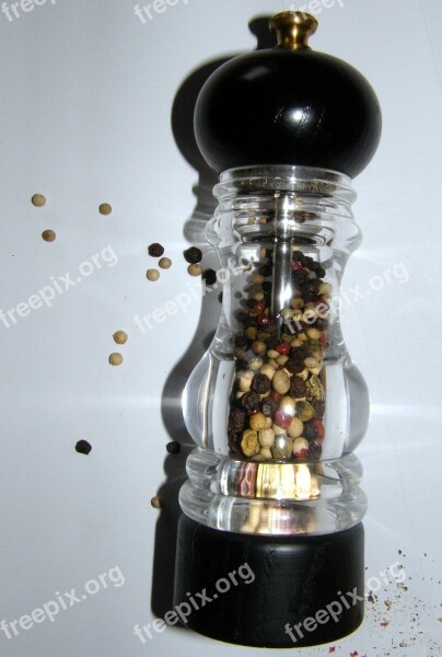 Pepper Mill Pepper Sharp Grains Spice