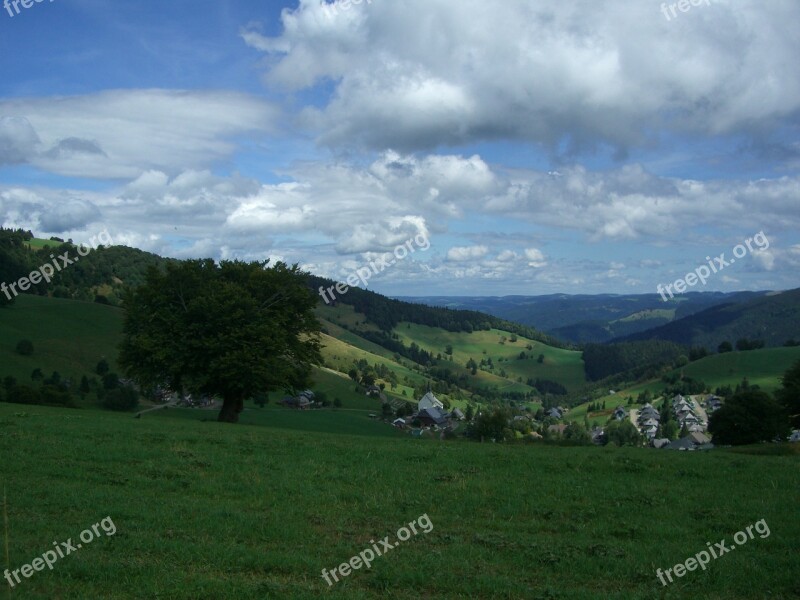 Hofsgrund Schauinsland Black Forest Clouds Free Photos