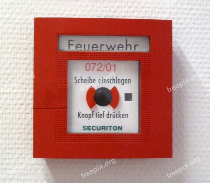 Fire Detector Red Box Alarm Alarm Detectors