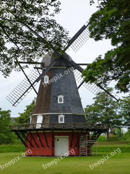 Windmill Denmark Copenhagen Free Photos