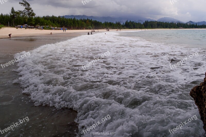 Laut Lampuuk Aceh Landscape Hill Sky