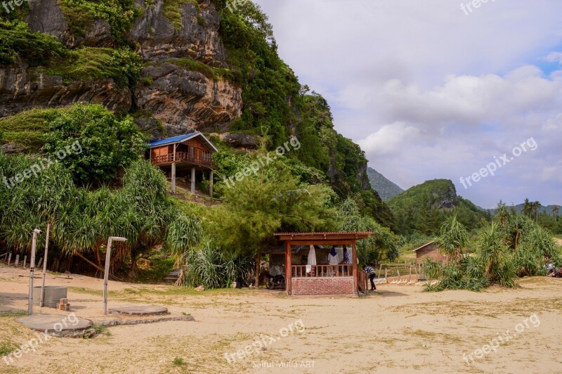 Laut Lampuuk Aceh Landscape Hill Sky