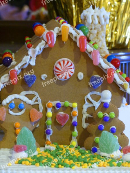 Ginger Bread House Seasons Holidays Christmas