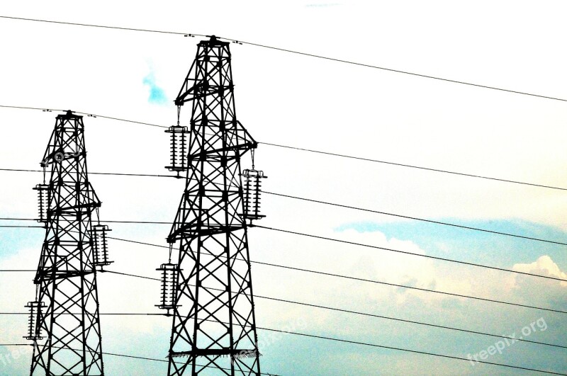 Trellises Lines Parallel Lines Sky Clouds