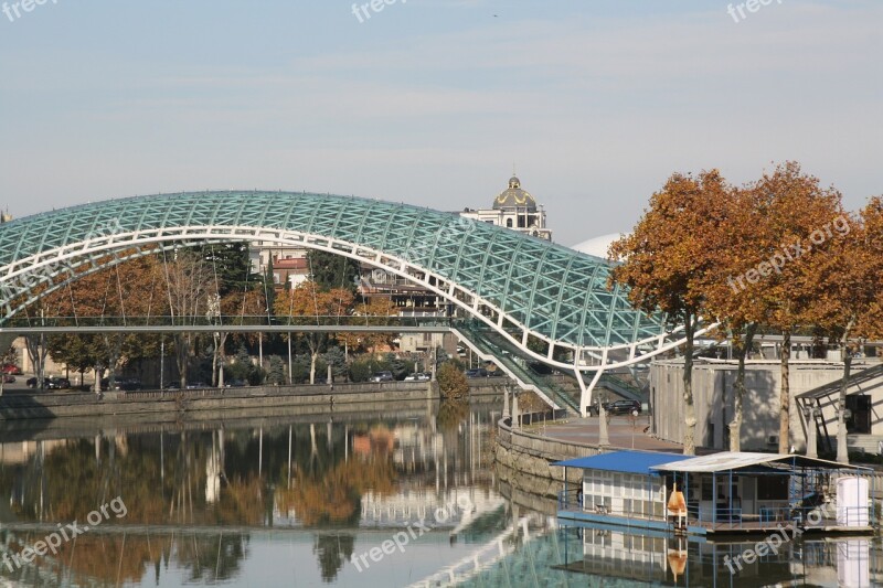 Tbilisi Peace Bridge City Free Photos