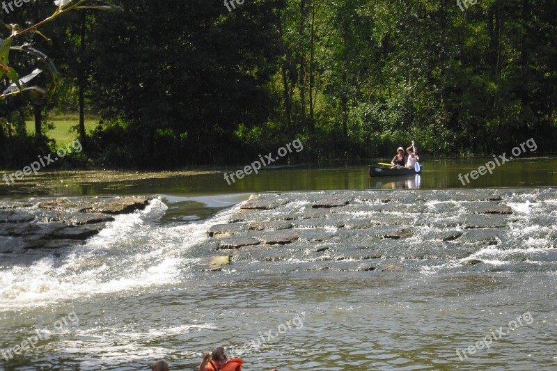 Altmühl Valley Water Slide Canoe Trip Boat Trip Altmühltal Nature Park