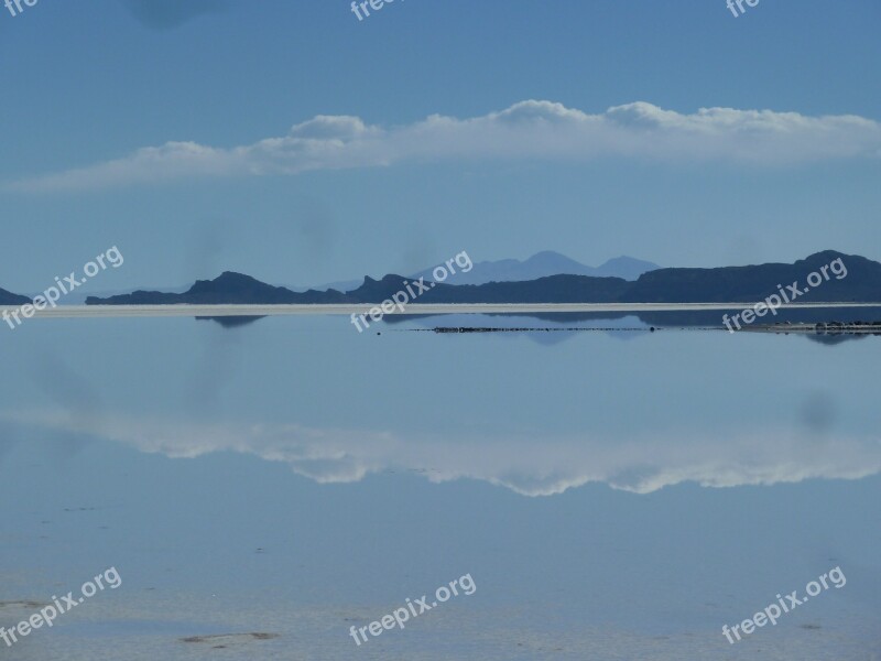 Salt Flats Uyuni South America Desert Salt Lake