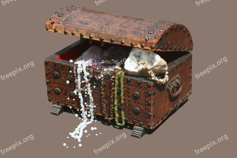 Treasure Gems Box Treasure Chest Decoration