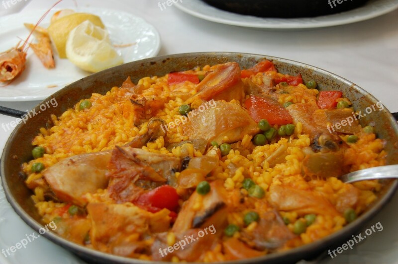 Paella Ramblas Spain Free Photos