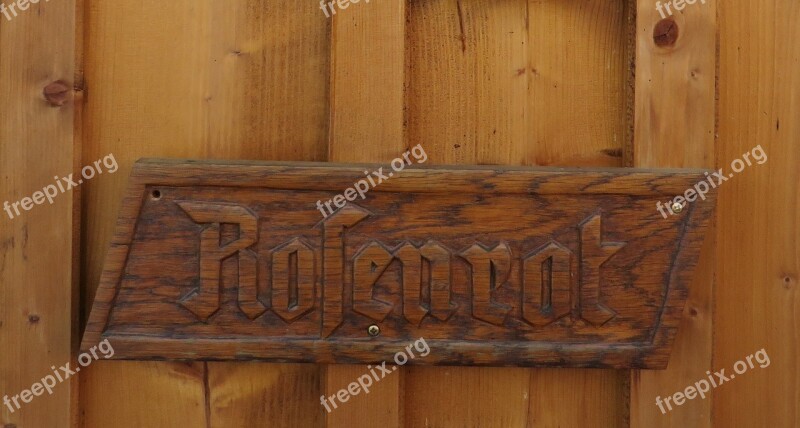 Wooden Sign Fairy Tales Rose Red Free Photos