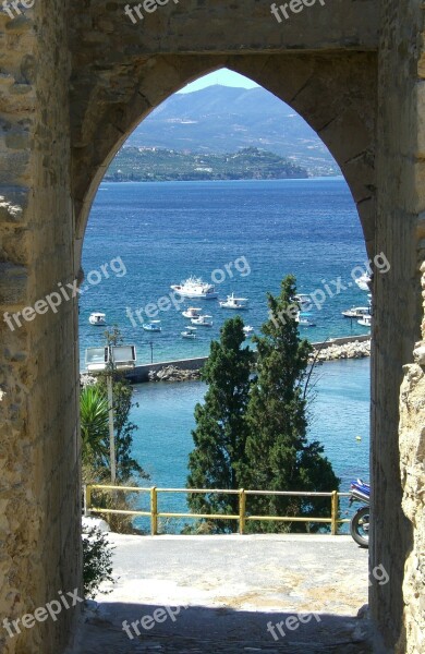 Castle Gate Pilos Greece By Looking Free Photos