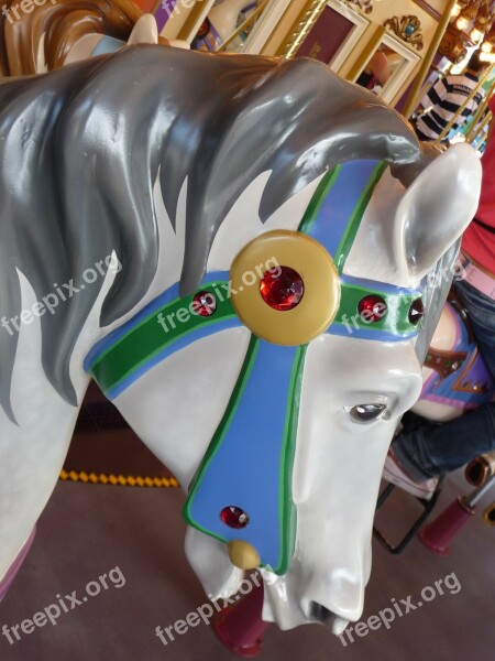 Carousel Horse Children Year Market Fair