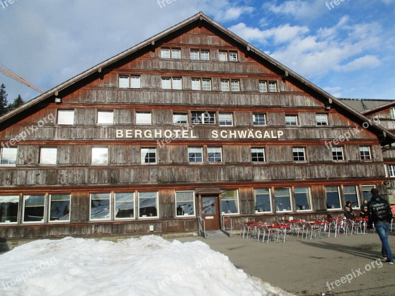 Architecture Mountain Hotel Tourism Building Schwägalp