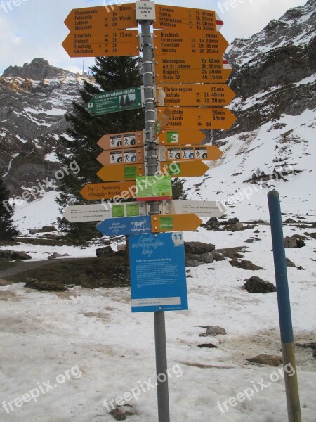 Directory Signposts Shield Hiking Trails Arrow