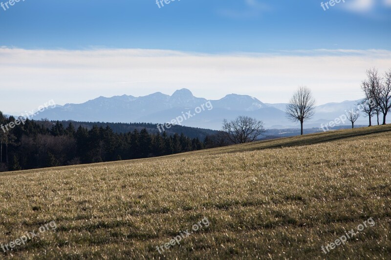 Hair Dryer Landscape Mountains Alpine Upper Bavaria