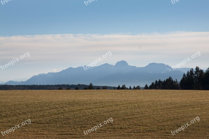 Hair Dryer Landscape Mountains Alpine Upper Bavaria