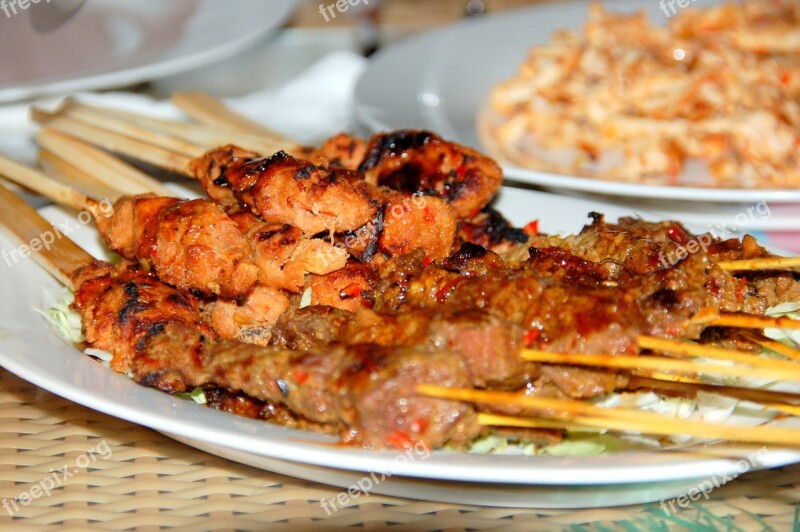 Sate Bali Food Free Photos