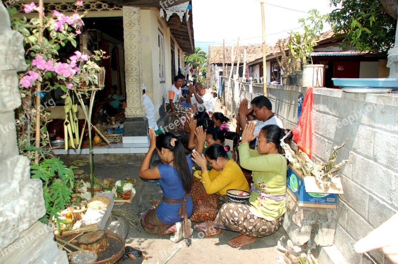 Ceremony Bali Sacrifices Free Photos