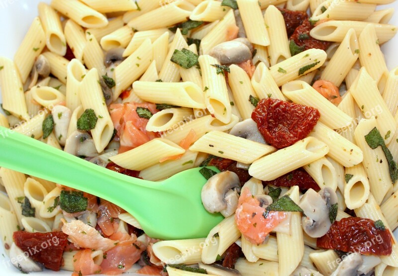 Pasta Salad Salmon Cold Buffet