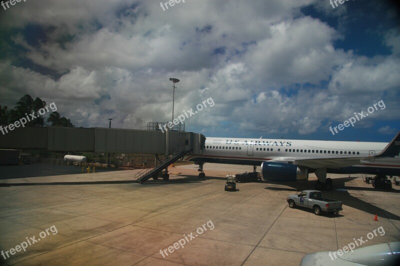 Airport Gate Aircraft Flight Departure