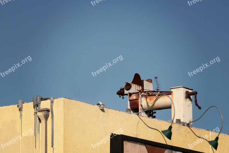 Industrial Urban Rooftop Curious Rusty