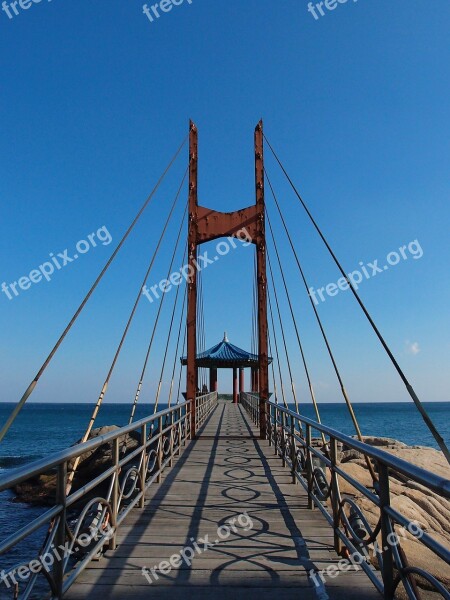 Sky Sea Bridge Belvedere Winter Sea