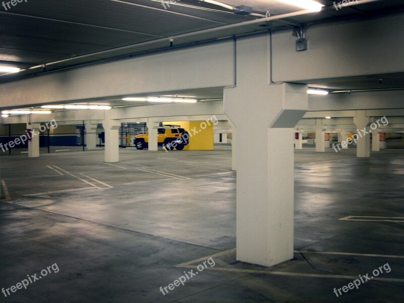 Parking Lot Parking Deck Basement Garage Subterranean Garage Underground Parking