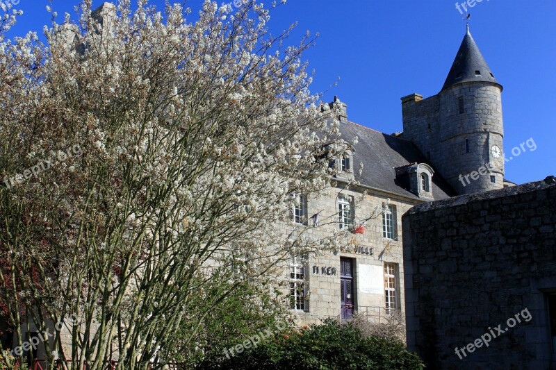 Pont L ' Abbé Brittany Finistère Town Hall Free Photos