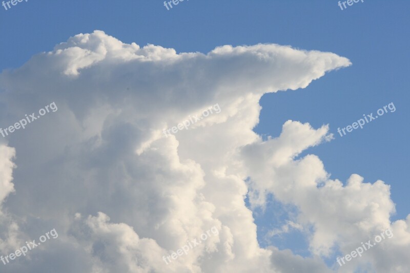 Anvil Cloud Cloud Large Tall Stacked