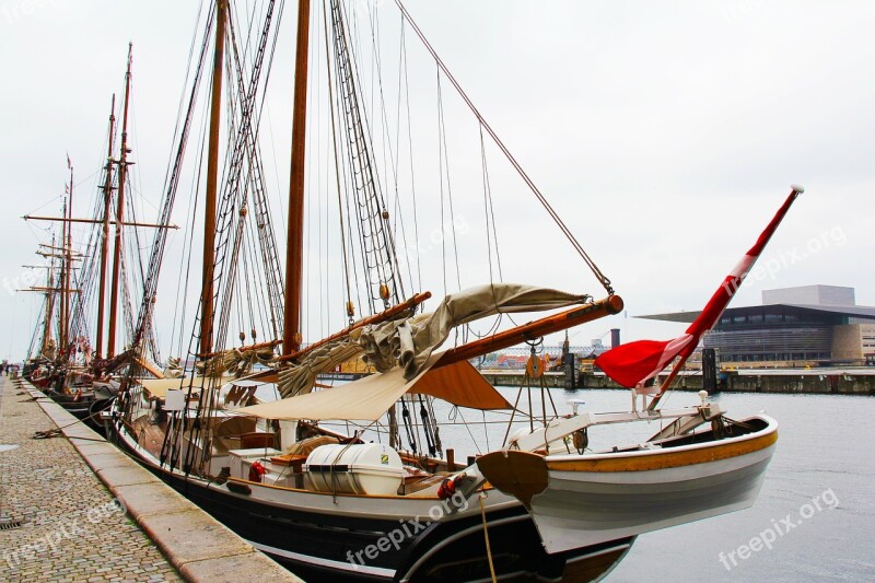 Antique Canal Sailing Boat Leisure