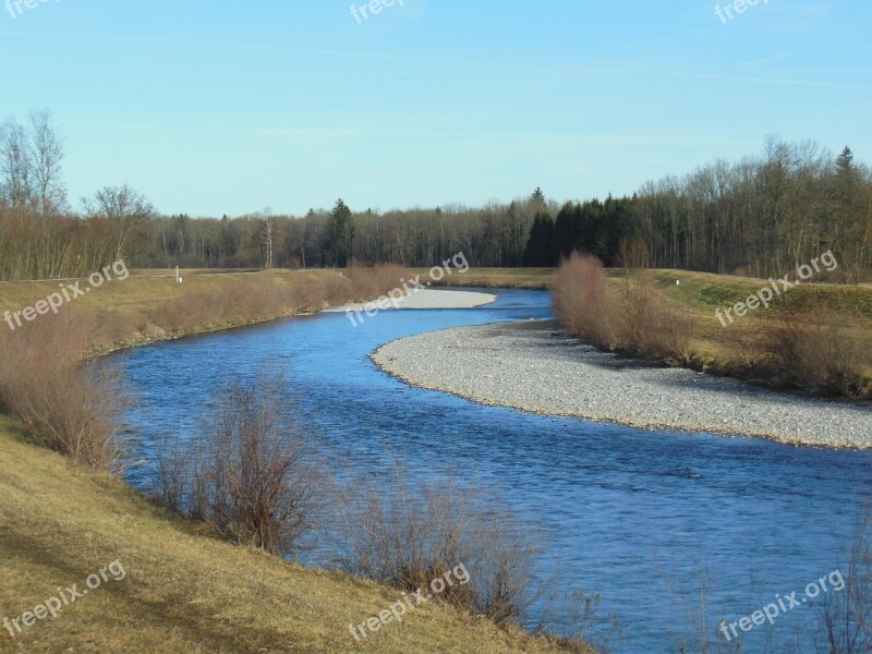 Tyrolean Ache Spring Overseas At The Chiemsee Chiemgau Upper Bavaria