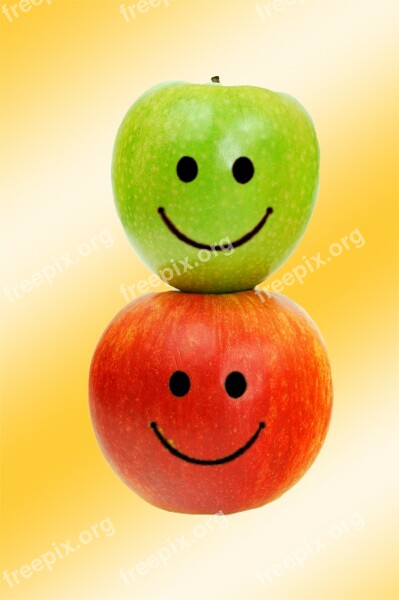 Apple Laugh Image Editing Funny Cheerful