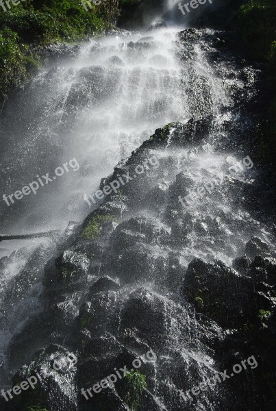 Waterfall Cataract Nature Water Natural Water