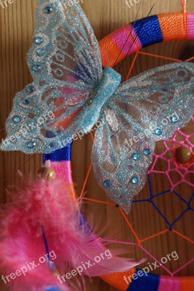 Butterfly Dream Catcher Glitter Girl Tender