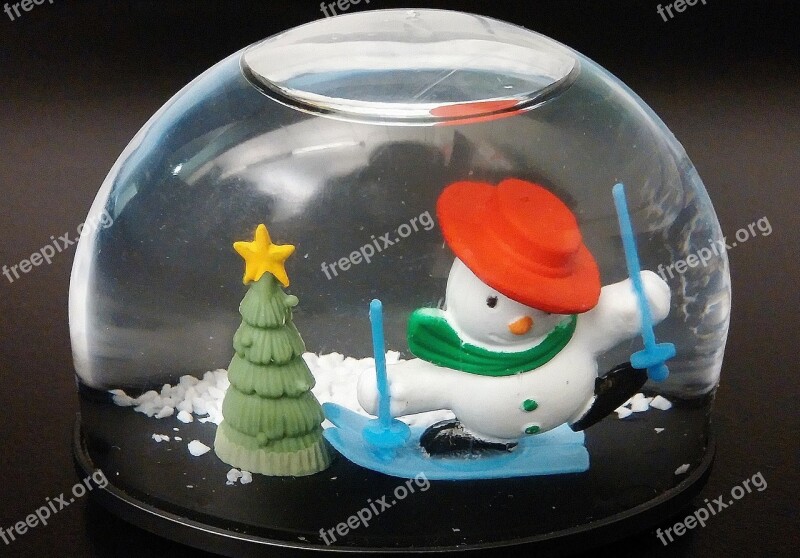 Snow Globe Snow Snowman Snowdome Winter