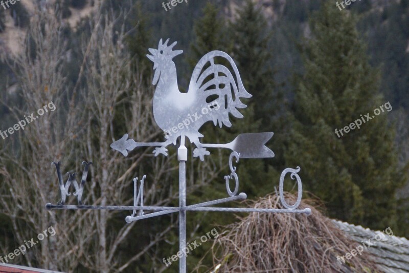 Weather Vane Hahn Show Turn Wind Direction