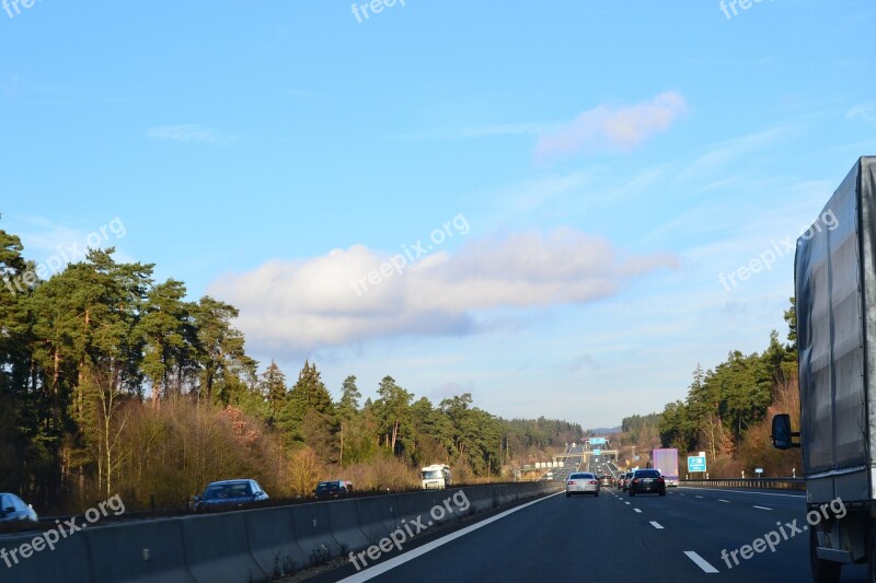 Highway Overtaking Fast Lane Road Autos