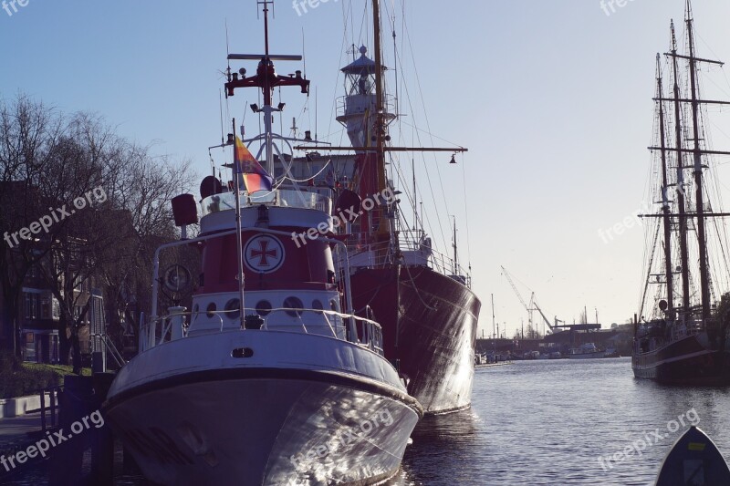 Lifeboat Distress Ship Port Emden