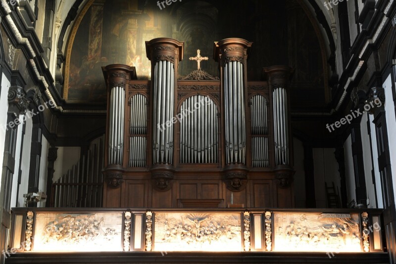 Organ Instrument Church Free Photos