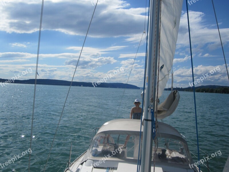 Sail Lake Constance Lake Ship Sailing Boat