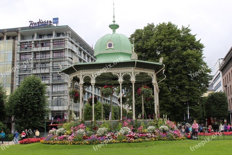 Bergen Garden Norway Landscape Free Photos