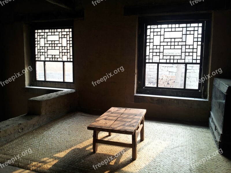 Room Window Table Old Furniture