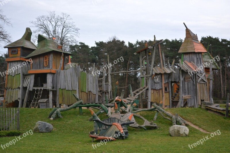 Castle Children's Playground Tower Towers Middle Ages