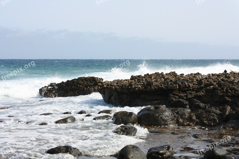 Sea Surf Wave Rock Coast