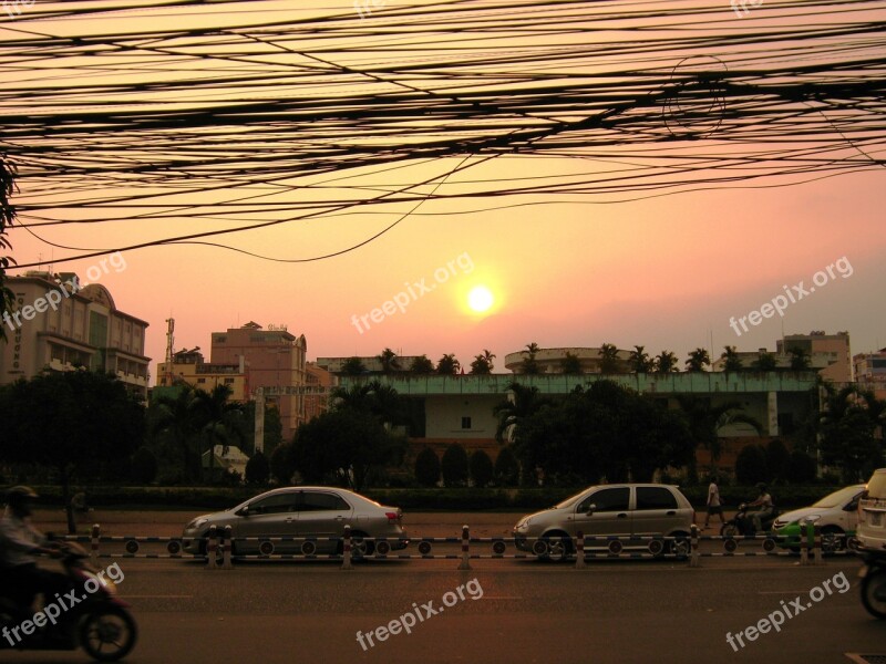 City Urban Viet Nam Cityscape Composition