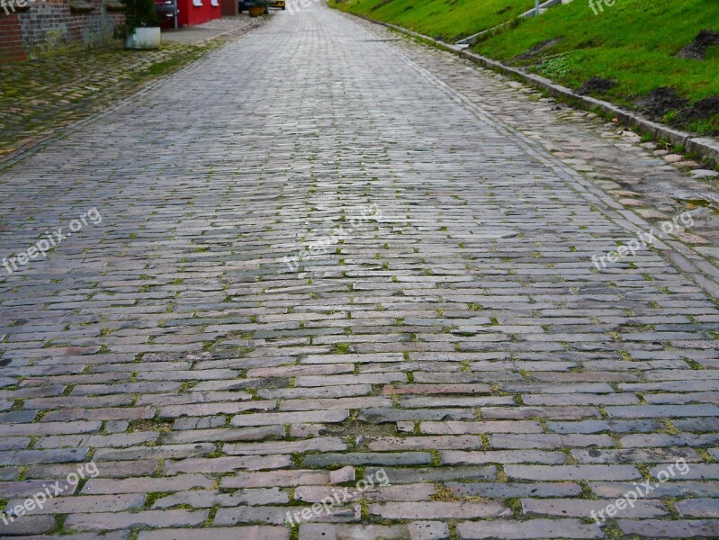 Patch Paving Stones Paved Architecture Road